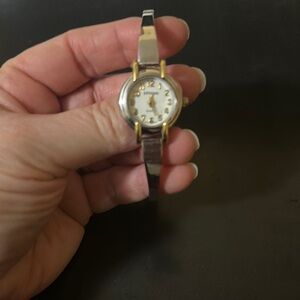 Elegant Silver and Gold Watch